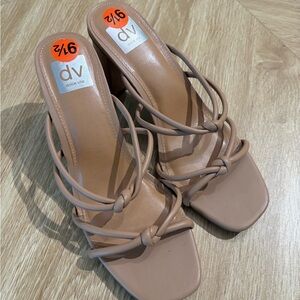 Dolce Vita Women's Nude Strappy Heels